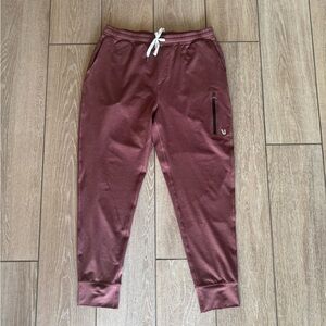 Men's Burgundy Jogger Pants